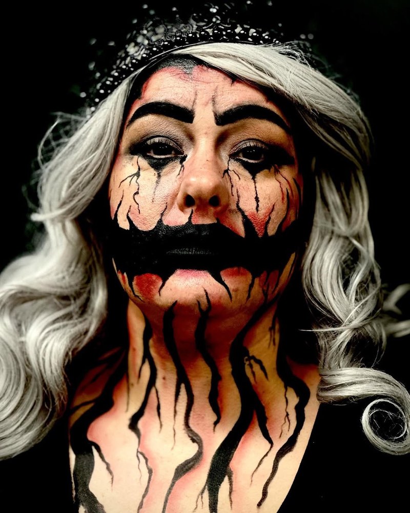 Zwarte aderen look